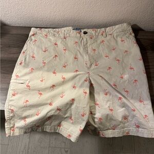 Flamingo Print Men’s Shorts, size 38